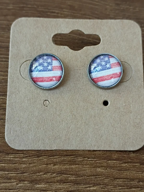 patriotic 4th of july earrings - Picture 5 of 6